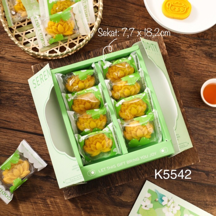 

Kotak K5542 Natal Lebaran Hijau Nastar Cookies 049