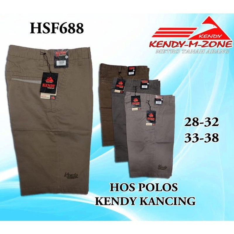 PREMIUM DRILL Kendy Celana Pendek Pria Merk Kendy Original Pinggang Karet dan Pinggang KancingCelana