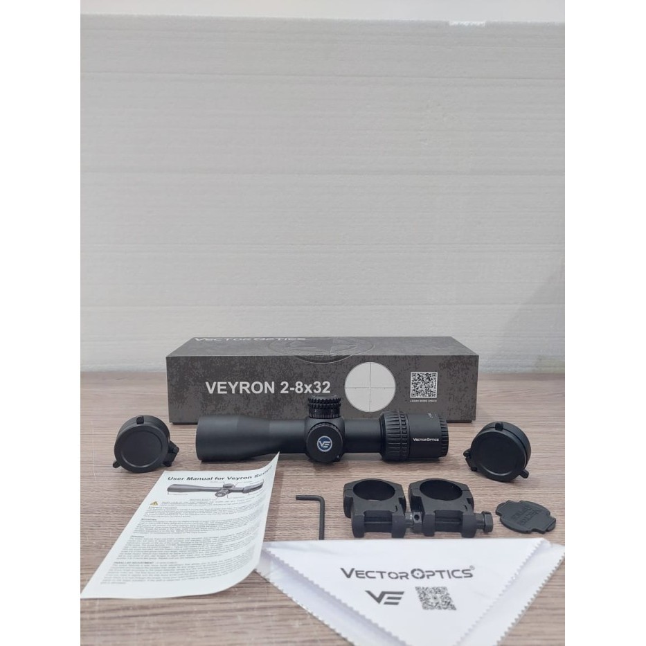 Terlaris Teleskop Vector Veyron 2-8X32 Ir Titik Tengah Nyala Od30 Promo Terbaru