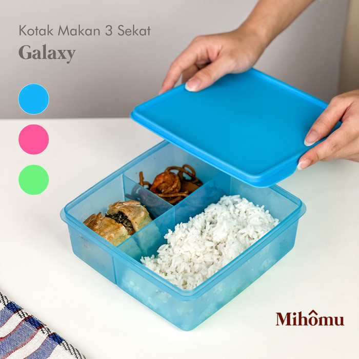 *****] KOTAK BEKAL MAKAN SEKAT 3/LUNCH BOX PLASTIK MURAH
