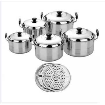Terlaris Panci Set 555 Steamer / Panci Stainless Steel Promo Terbaru