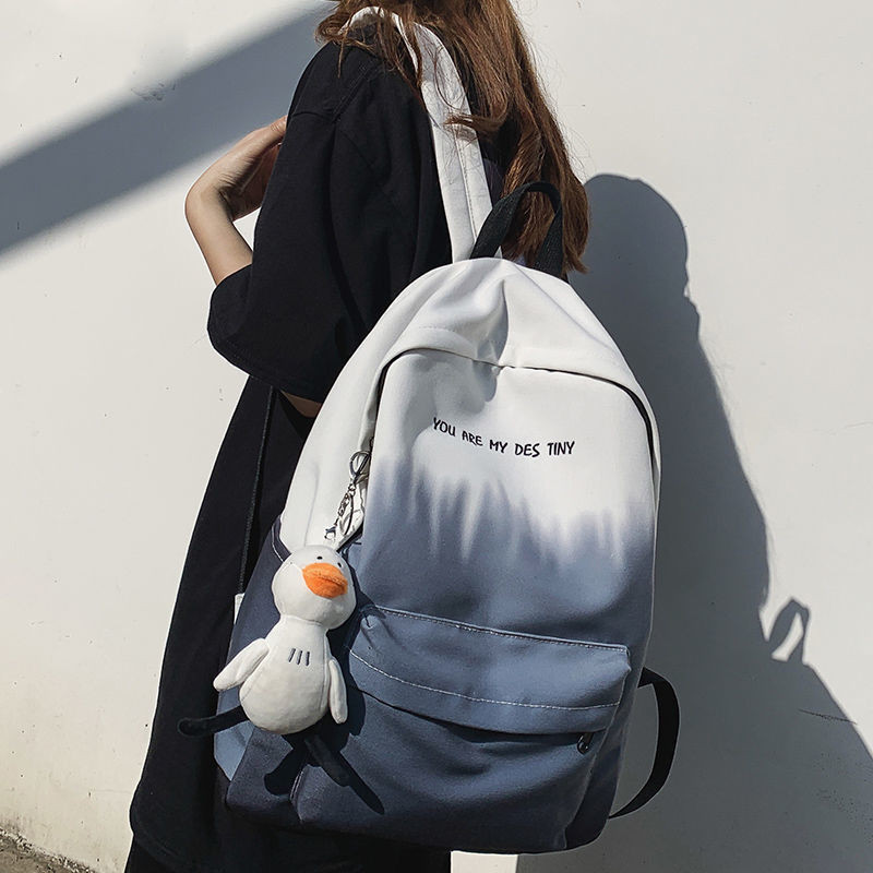 Tas2024Tas Sekolah Pria, Tas Sekolah Pria Gradien Kontras Kampus SMP, Tas Ransel Sekolah