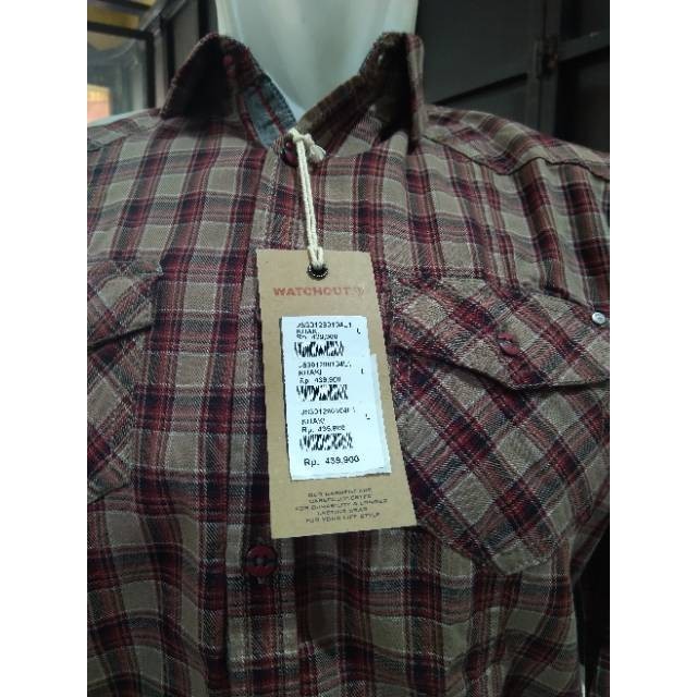 [FOR MEN] FAVORIT PRODUCT Kemeja Panjang Flanel,Katun Watchout Original