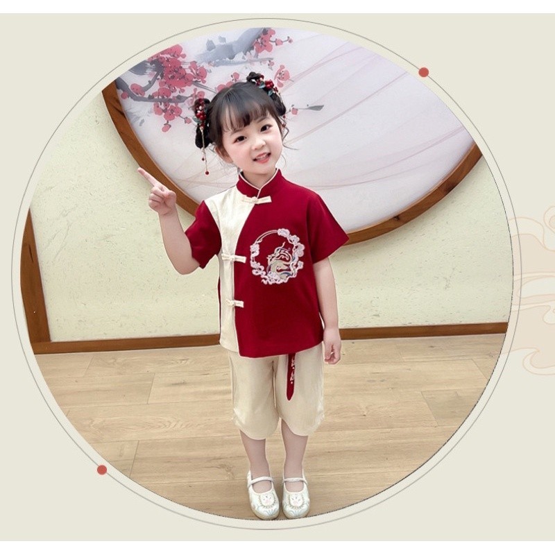 [SVT COLLECTIONS] Zhou Hanfu Set Setelan Hanfu Anak Baju Imlek Anak Laki Laki Perempuan