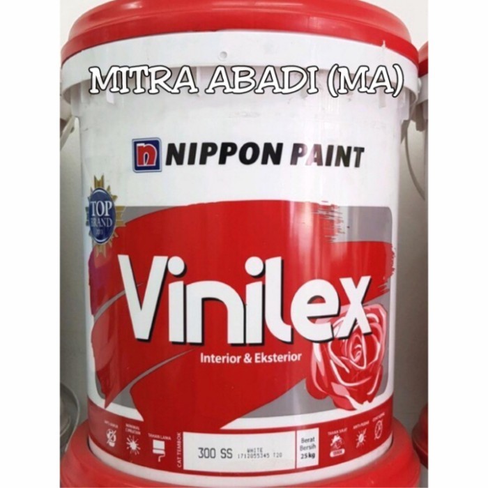 CAT TEMBOK VINILEX PUTIH 25KG (1 PAIL) / NIPPON PAINT