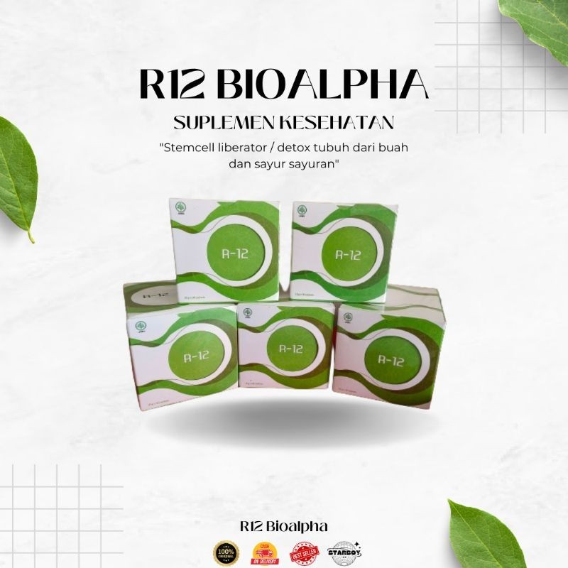 R12 BIOALPHA | Rnw10 renew / Rnw 10 Bioalpha R 12 | Suplemen Kesehatan Pelancar Pencernaan & Stemcel