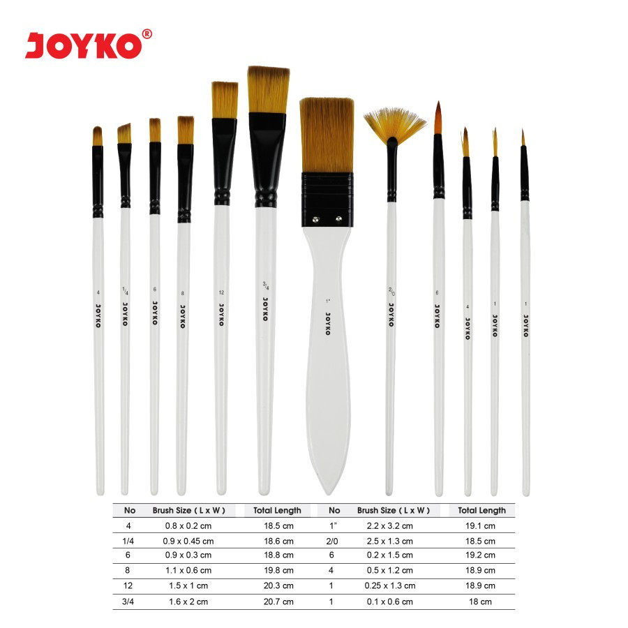 

Brush Kuas Cat Air Lukis Acrylic Joyko BRS-18