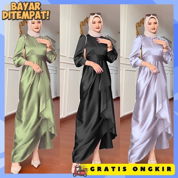 Games Jumbo Mewah Gamis Remaja Import Terbaru 2024 Gsmis Kondangan Pesta Gmis Muslimah Polos Baju Le