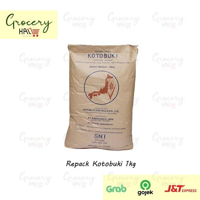 

Kotobuki Cake Flour 1 Kg ( Tepung Terigu Protein Rendah ) 057