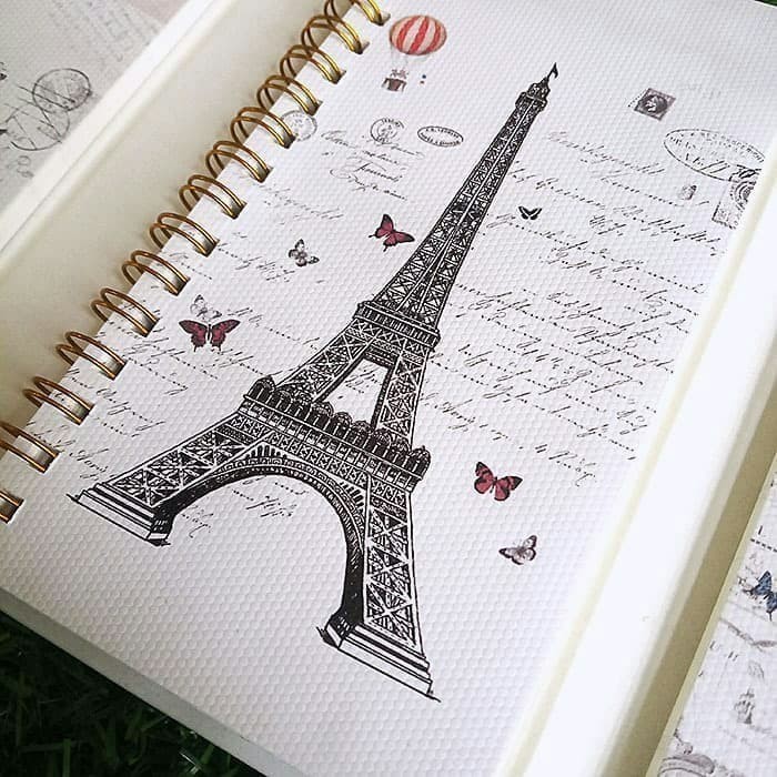 

BARANG TERLARIS Notebook / Agenda / Buku Tulis / Memo / Lipat 3 HARD COVER - EIFFEL