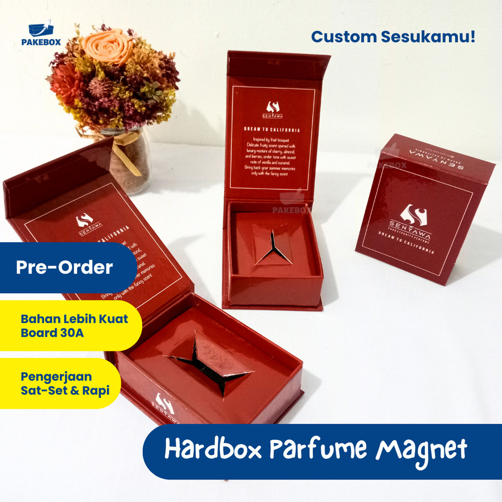 𝐏𝐀𝐊𝐄𝐁𝐎𝐗 Kotak Parfum Magnet Box Custom - Hardbox Hampers - Gift Box Custom Unik/Kotak Kado/Box Seser