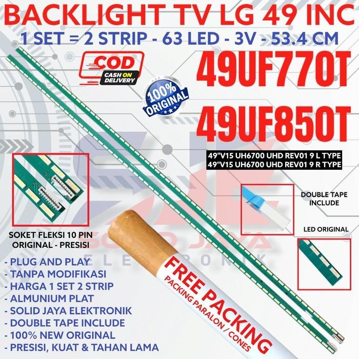BACKLIGHT TV LED LG 49 INC 49UF770 49UF850 49UF770T 49UF850T LAMPU BL