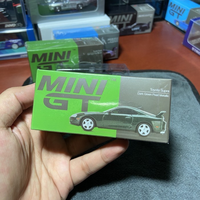 PROMO MINI GT TOYOTA SUPRA MK4 DARK GREEN HIJAU 230 SEGEL TERMURAH