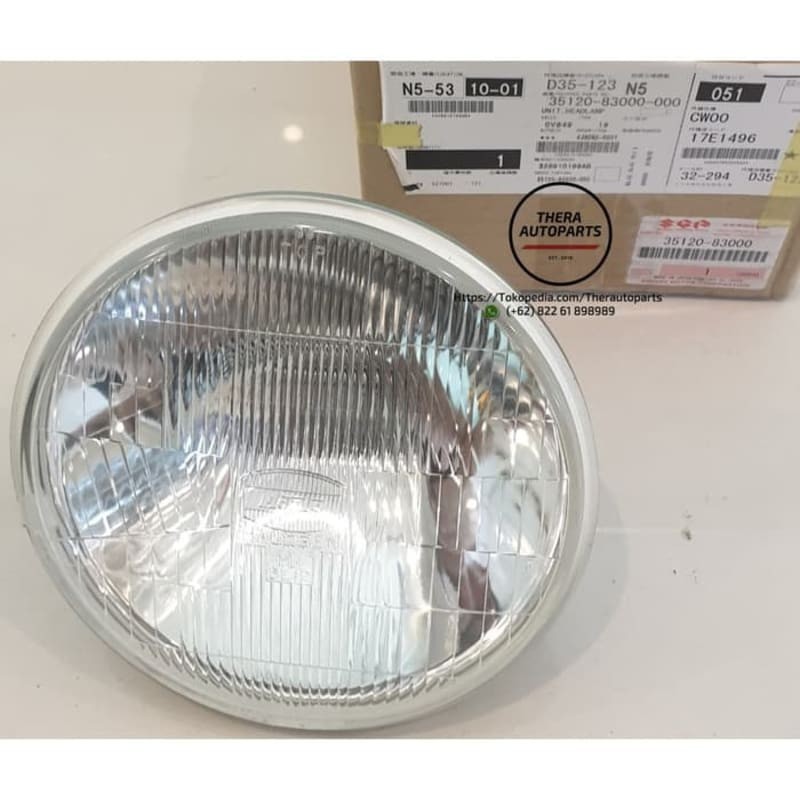 Part Mobil Head Lamp Headlamp Lampu Depan 7" Suzuki Jimny Katana Original SGP