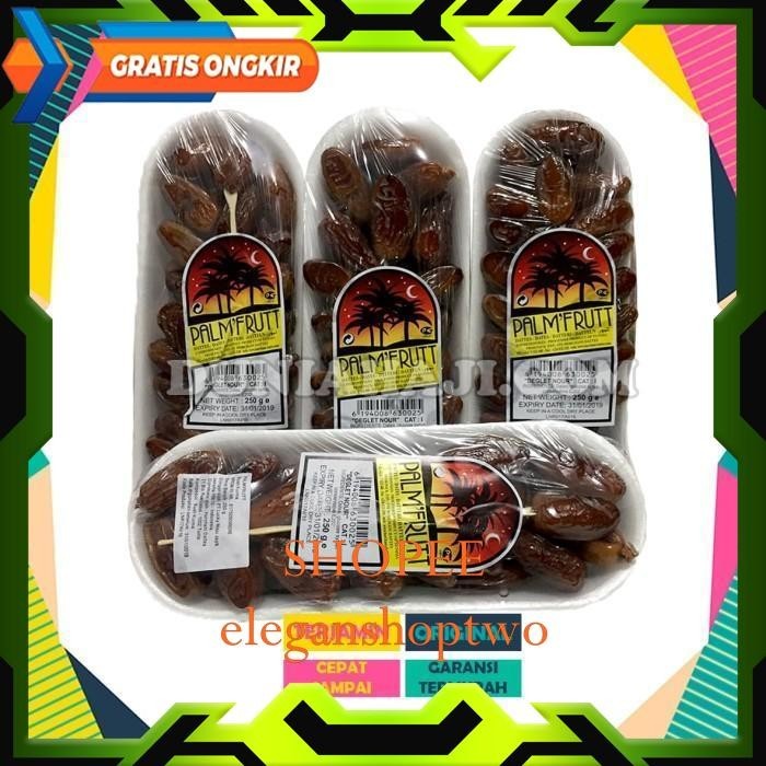 

KURMA PALM FRUIT 250GRAM / 1DUS-6KG-24PACK / OLEH OLEH HAJI DAN UMROH HIGHT CLASS PRODUK !!