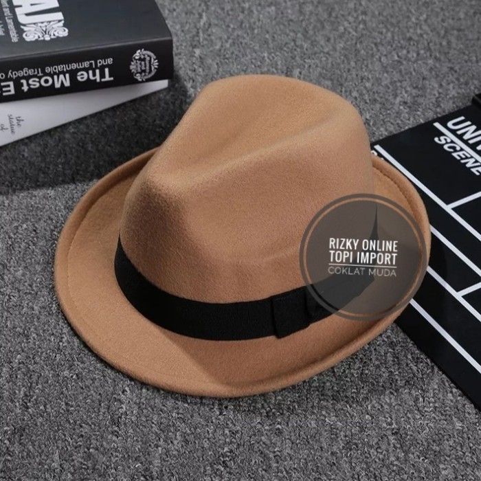 Topi Fashion Pria Wanita Anak Topi Laken Fedora Woll U Bca