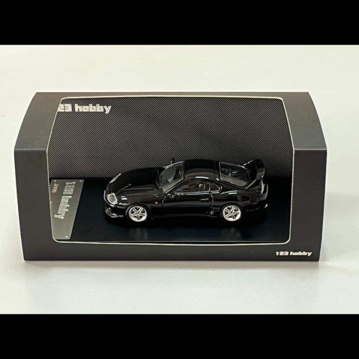 FLASH SALE 123 HOBBY 1/64 TOYOTA SUPRA JZA80 BLACK METALLIC LIMITED 888PC TERMURAH