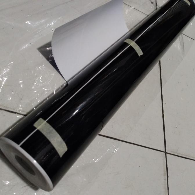 Stiker Skotlet Hitam Glossy Black Harga 1 Roll 15 Meter - Sticker