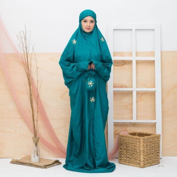 mukena parasut loufie terusan bordir