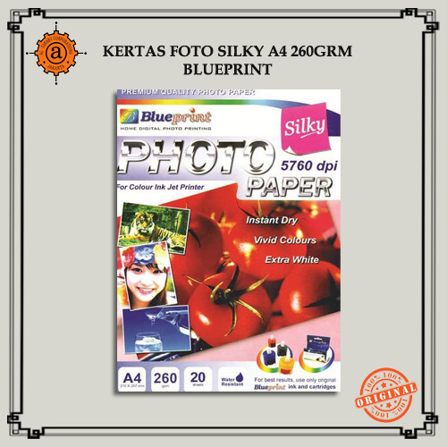 

Terlaris Kertas Foto Silky A4 260Grm Blueprint Promo Terbaru