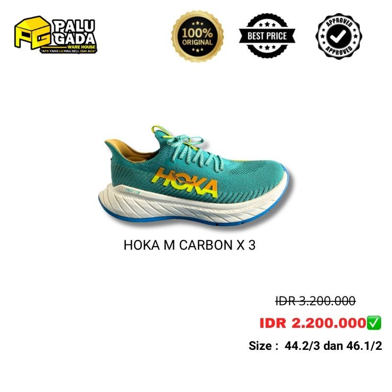 HOKA M CARBON X 3(CUCI GUDANG)