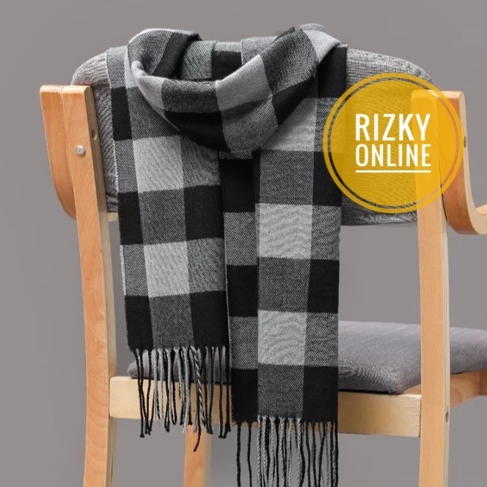 Scarf Syal Leher Musim Dingin Pria Wanita