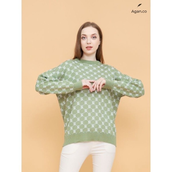 [COLD COLLECTIONS] Monogram knit sweater Agan.co