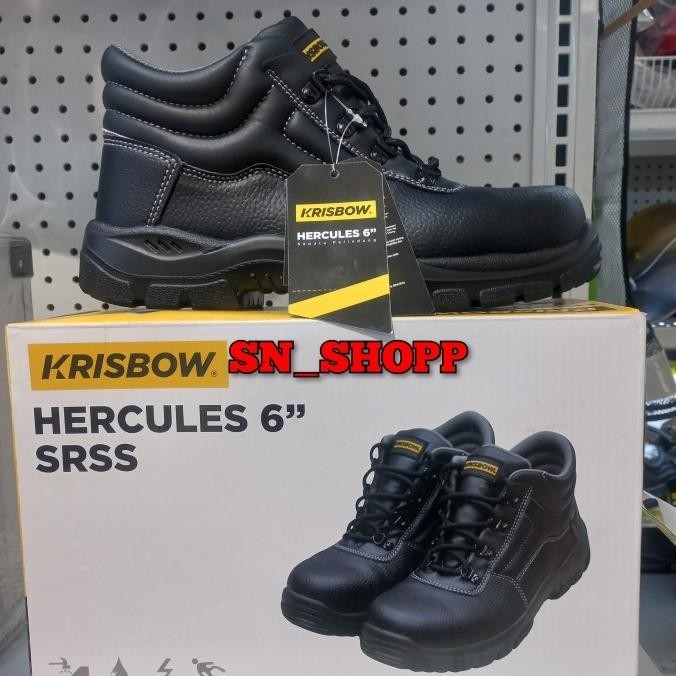 Krisbow Sepatu Safety Shoes Hercules 6 Inch Sepatu Pengaman Kerja Cancaxaxa