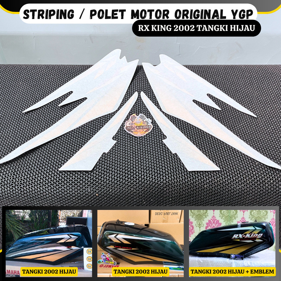 List Body Striping Polet Rx King 2002 HIJAU Set Original YGP LOSTPACK