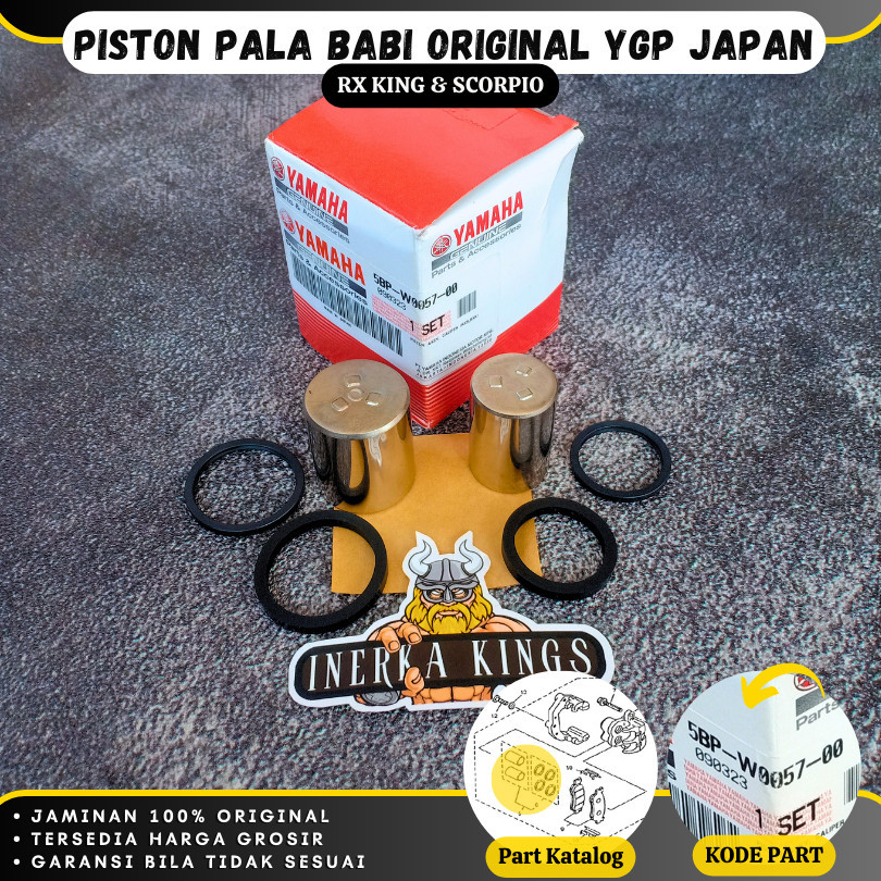 Piston Pala Babi Kaliper Set Rx King RXK Scorpio Original Japan 5BP-W0057-00