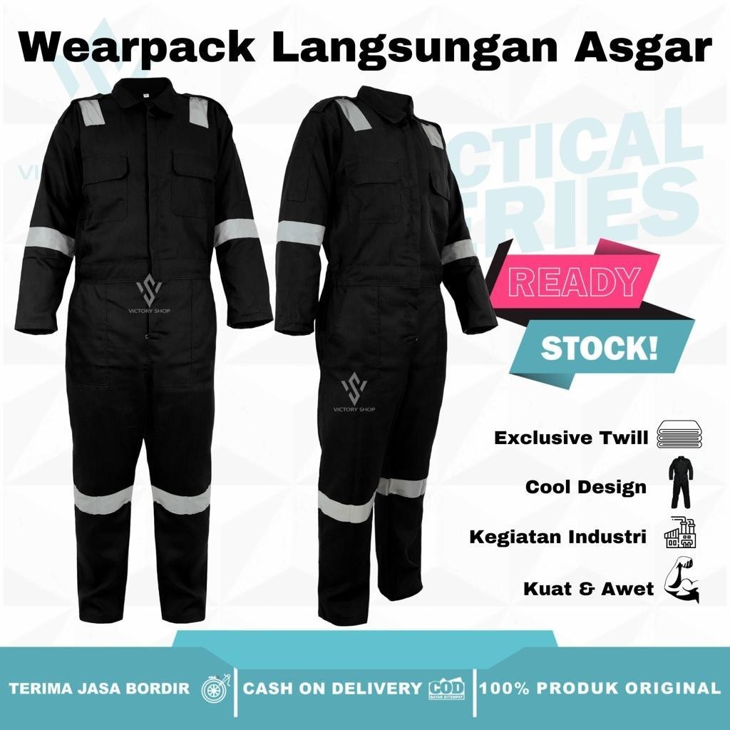 [FRESH STYLE] GET IT NOW Wearpack Safety / Wearpack Terusan Model Sleting Tertutup / Wearpack