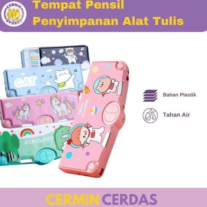 

Tempat Pensil Anak Kotak Penyimpanan Alat Tulis Sekolah Bahan Plastik Pengiriman Cepat