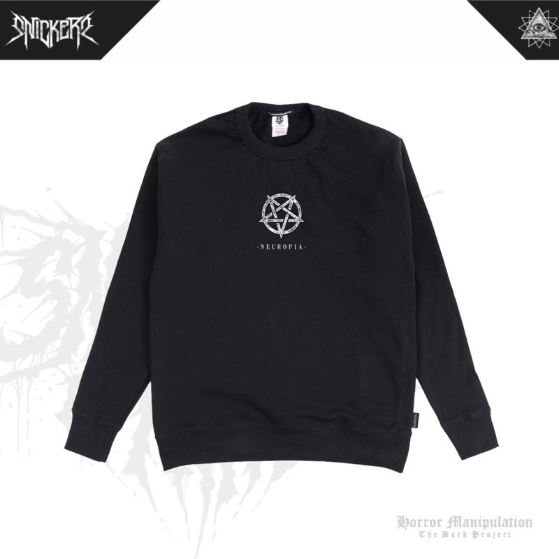 [HEAT IT UP] THE NEWEST SNICKERS APPAREL / NECROPIA / CREWNECK / SWEATER "necropia"