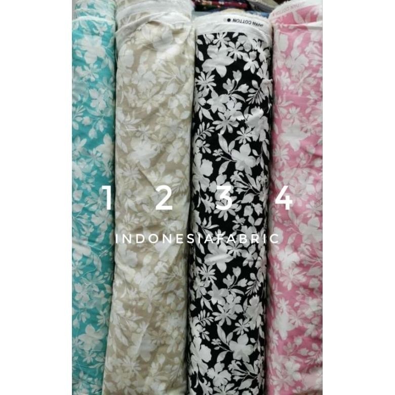 Kain Katun Jepang Motif Kj370 Bahan Tokai Senko Ori Japan Cotton Gamis Tunik Kemeja Mukena Craft Mas