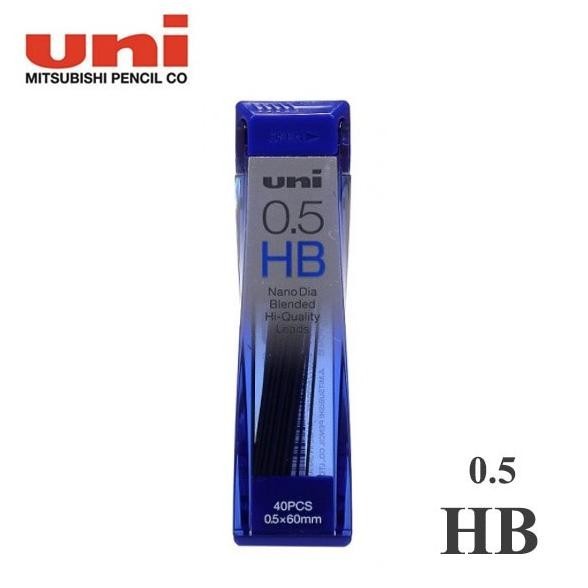 

Miliki Uni Nano Dia Pencil Lead 0.5 mm HB / Isi Pensil Mekanik HB - 0.5 mm ..