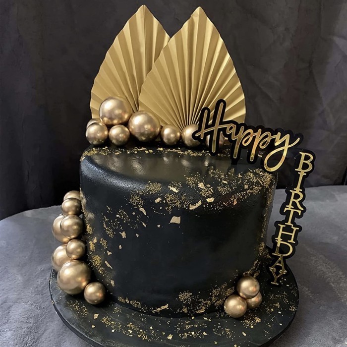 

Topper Kue 2 Pcs Daun Palem Rustic Gold Emas Bahan Kertas Bentuk Kipas