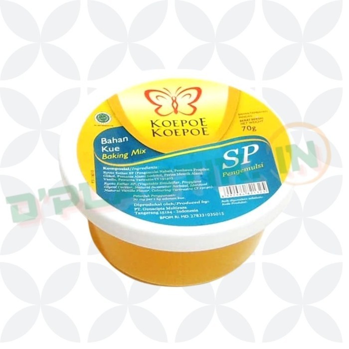 

Koepoe Koepoe Sp 70Gr Cake Emulsifier Pengemulsi Bahan Kue Sp Halal