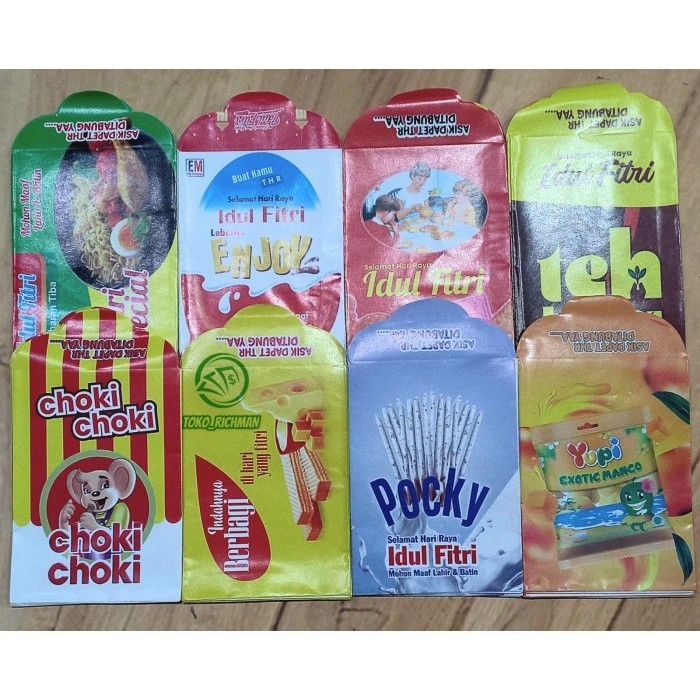 

Amplop Thr Lebaran Idul Fitri Motif Uang Minuma Angpao 1 Pack Isi 8Pcs