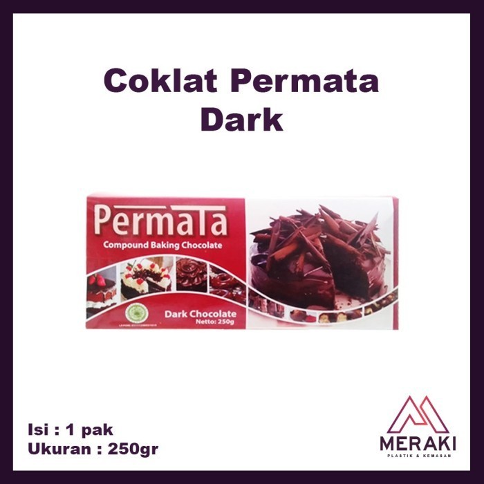 

Permata Dark Bahan Kue Baking Batang Compound