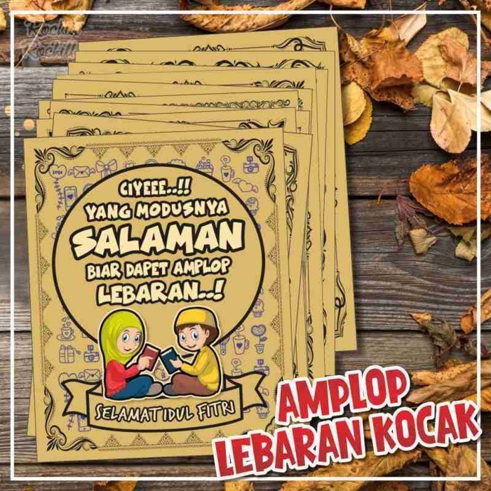 

Amplop Lebaran Kocak Idul Fitri 1 Set 10 Pcs Amplop Lucu