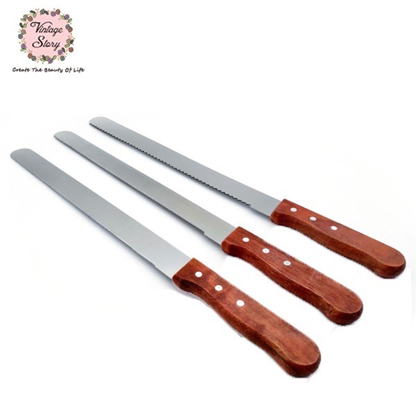 

Vs - Pisau Roti Kue Keju Panjang Bahan Stainless Steel Cake Cutter