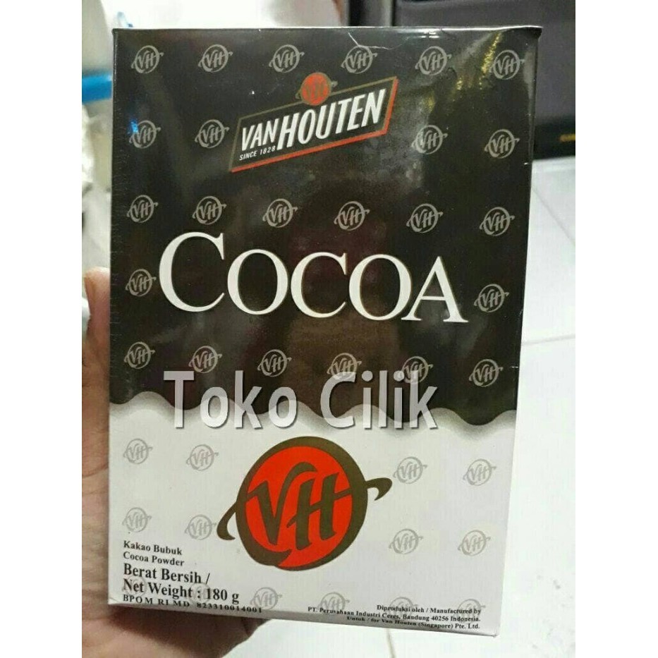 

Cocoa/Van Houtten/180 Gram//Bubuk/Tepung/Bahan/Kue/Puding/Cake