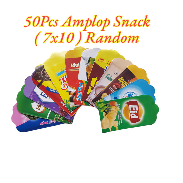 

50 Pcs Amplop Lebaran Angpao Lebaran Ukuran 7X11Cm