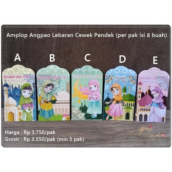 

Alb-226 : Amplop Angpao Lebaran Cewek Pendek Per Pak Isi 8 Buah