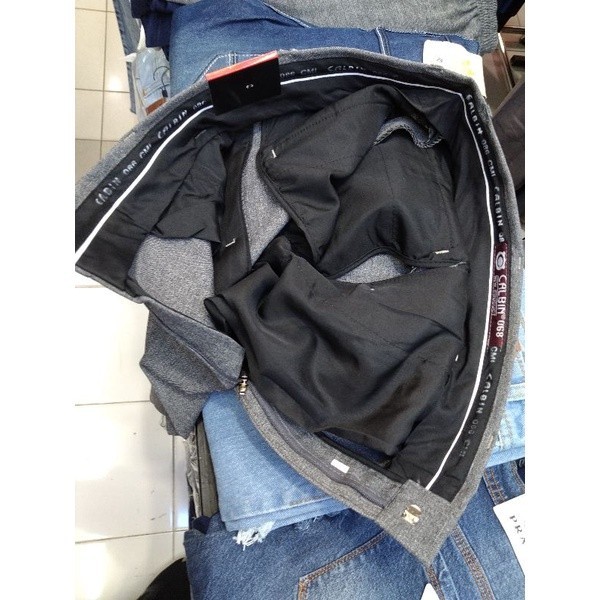 [MADE BY QUALITY] CELANA BAHAN PRIA SLIMFIT, KANTOR /FORMAL CALBIN "original" bahan wol slimfit