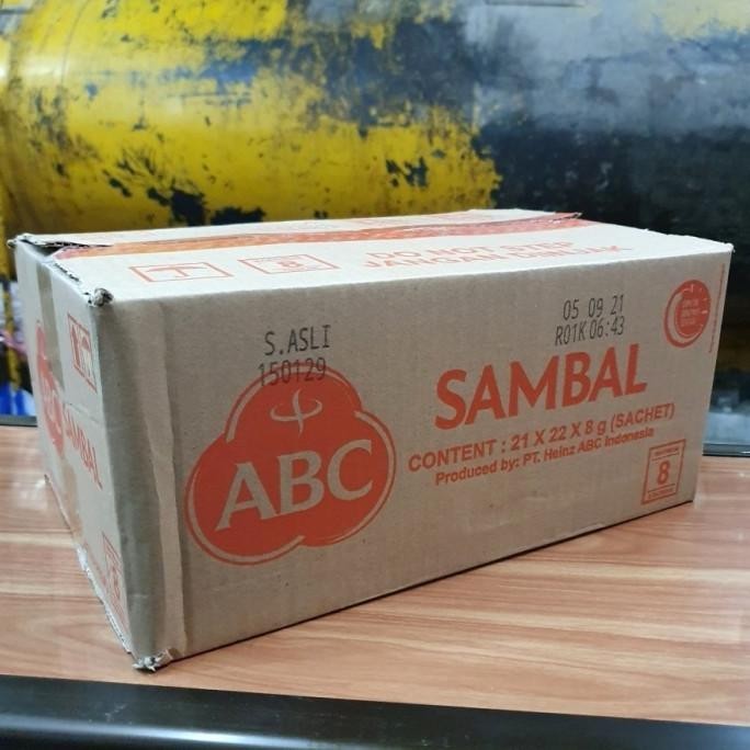 

Saos Sambal ABC Asli Sachet - 1 Dus/Karton isi 21 Pak x 22 Sachet @8gr AS76