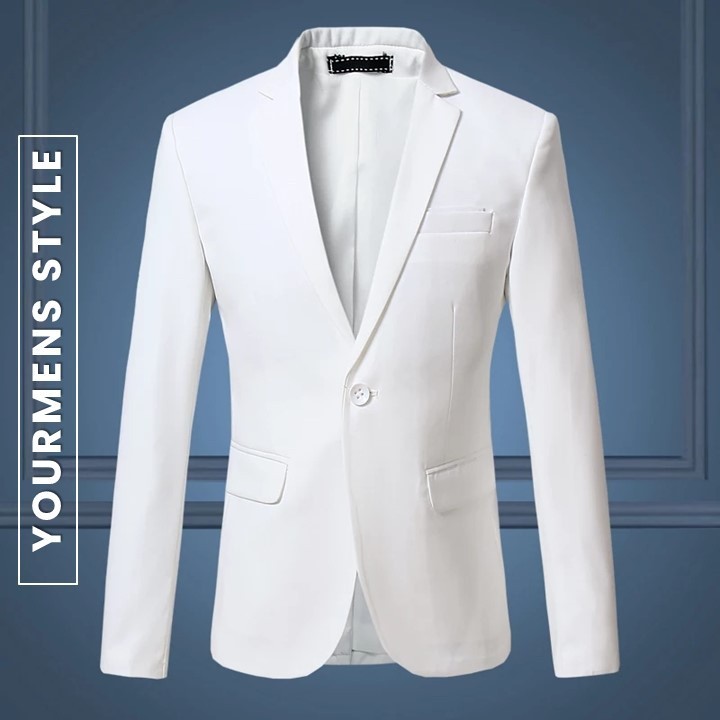 [MADE BY QUALITY] BLAZER KOREA PRIA SLIMFIT TOMMY FULL WHITE HIGH TWIST ORIGINAL NIKAYU FULL FURING