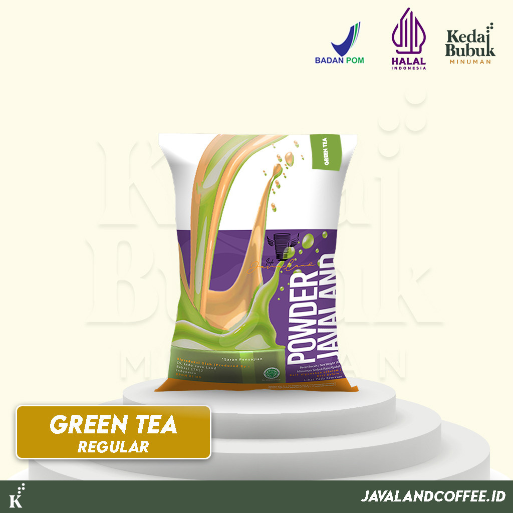 

Javaland Bubuk Minuman Rasa Green Tea / Matcha 1Kg - Regular Plain | Powder Bubble Drink