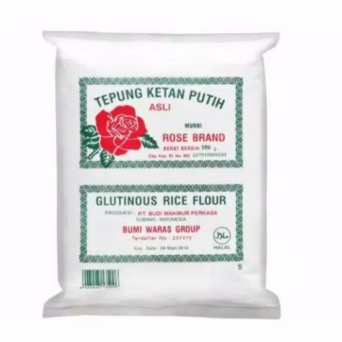 

Tepung Ketan Putih Rose Brand 500Gr 036