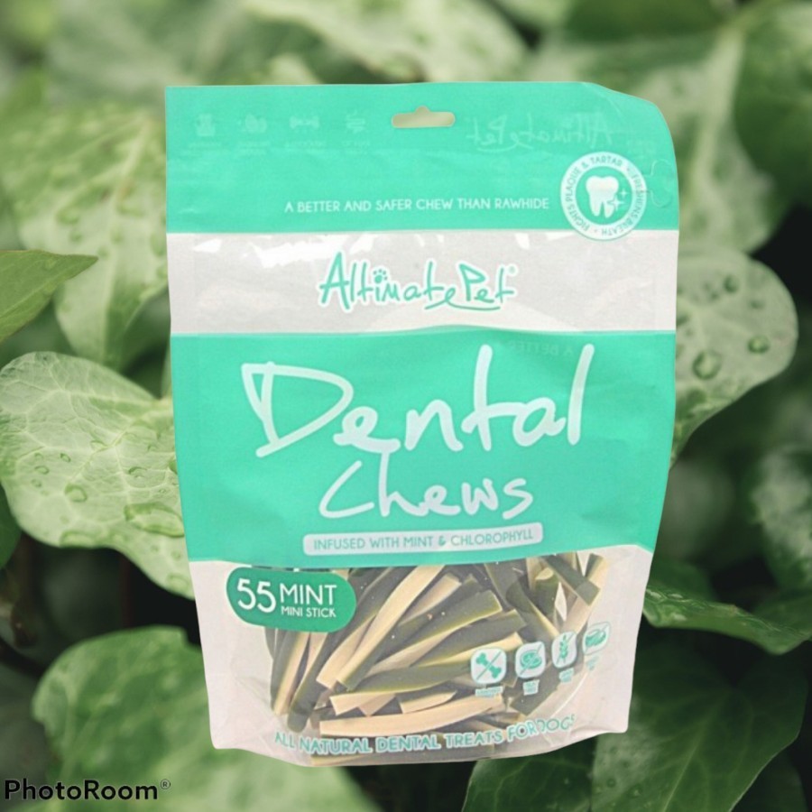 dental chews treats for dog with chlorophyll